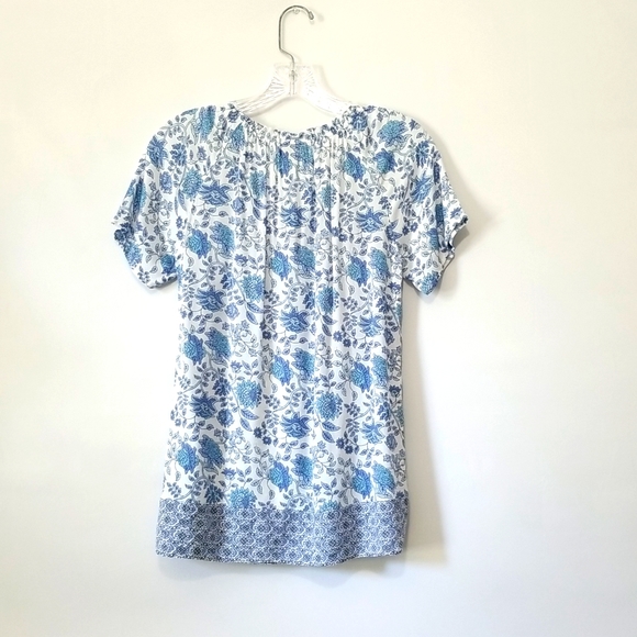 J.Jill Top XS Blue and White - Picture 5 of 7